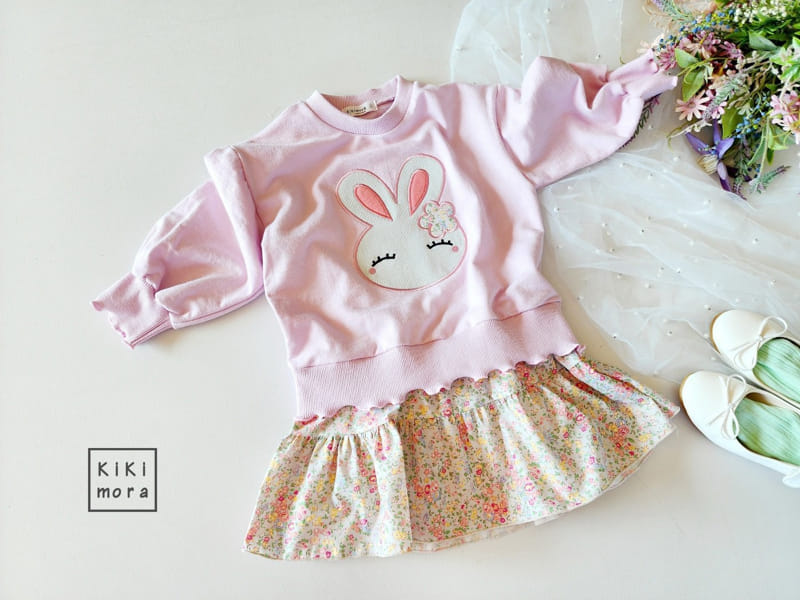 Kikimora - Korean Children Fashion - #childrensboutique - Flower Rabbit One-piece