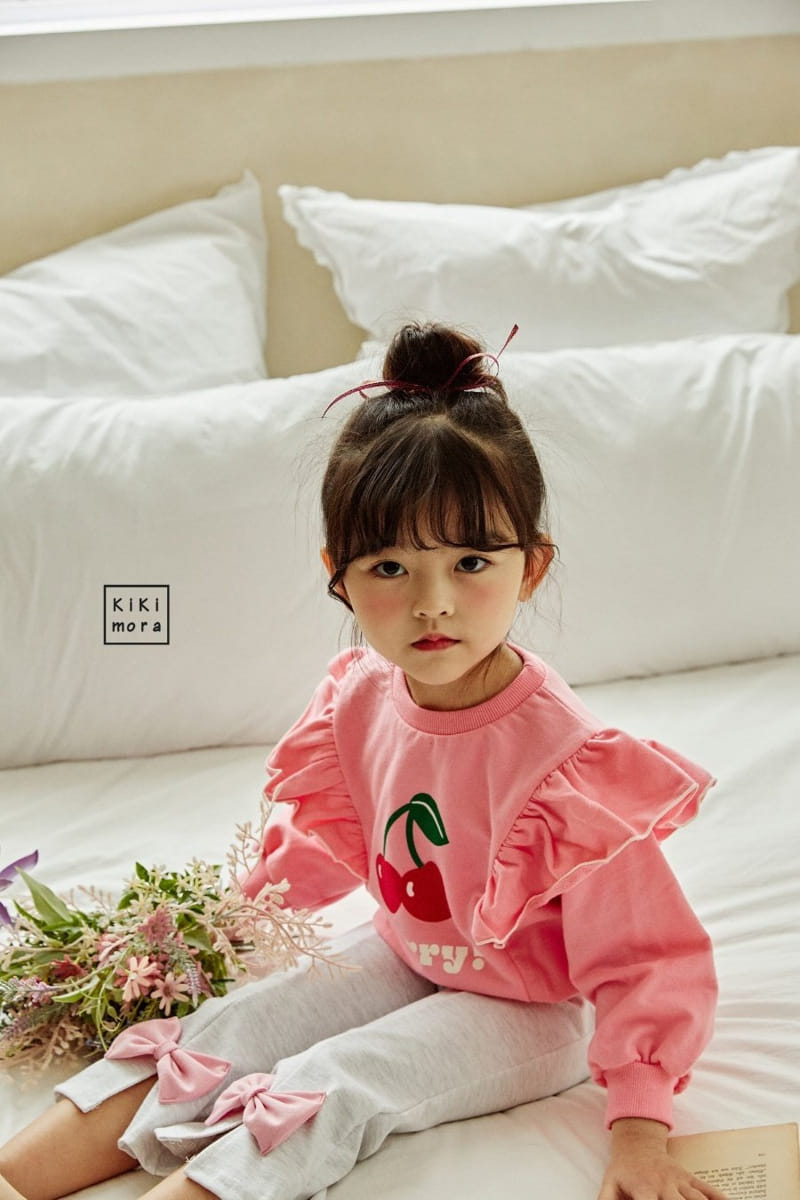 Kikimora - Korean Children Fashion - #designkidswear - Fril Cherry Tee - 12