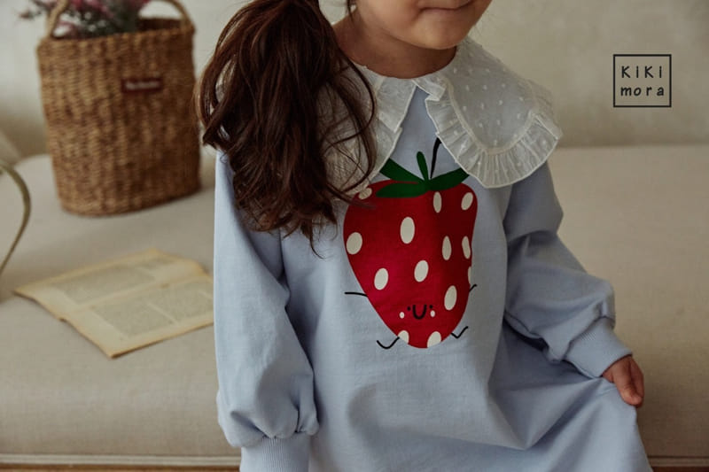 Kikimora - Korean Children Fashion - #designkidswear - Strawberry Collar One-piece - 5