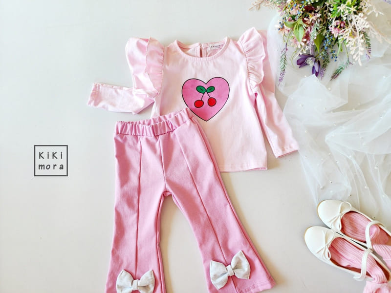 Kikimora - Korean Children Fashion - #designkidswear - Heart Cherry Tee