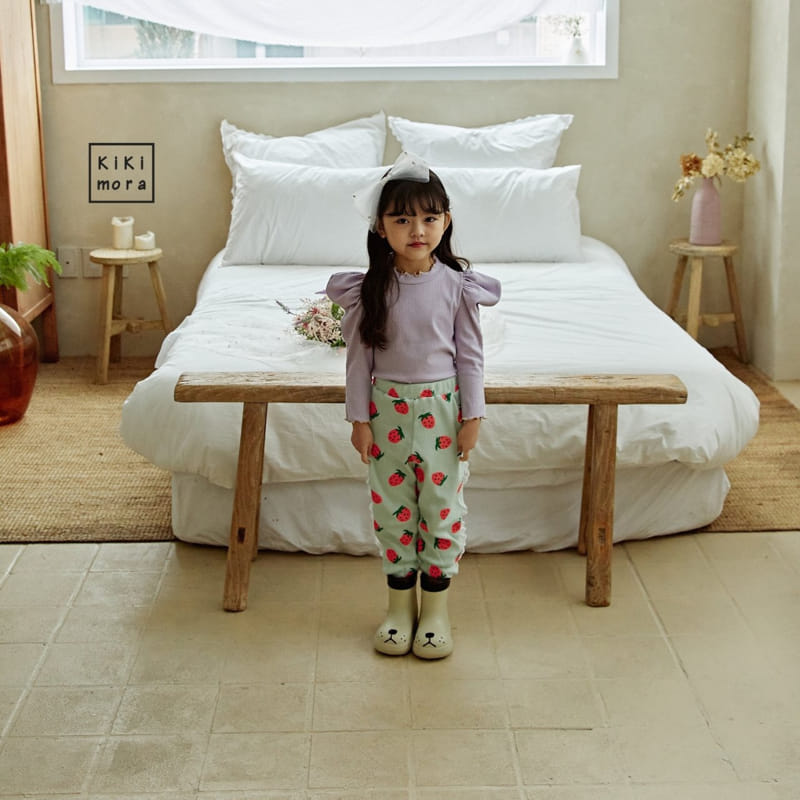 Kikimora - Korean Children Fashion - #kidsshorts - Berry Terry Tee - 5