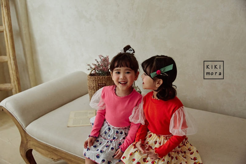 Kikimora - Korean Children Fashion - #kidsshorts - Sleeve Mesh Tee - 9
