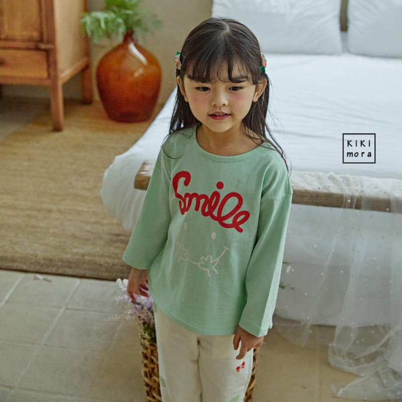 Kikimora - Korean Children Fashion - #kidsshorts - Smile Paint Tee - 3