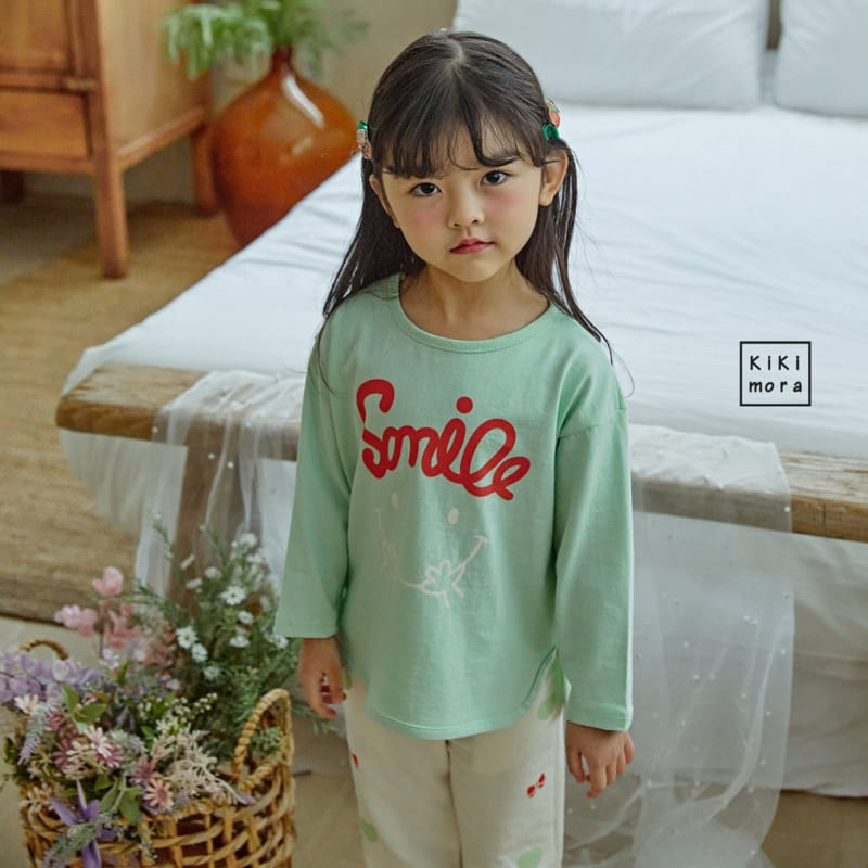 Kikimora - Korean Children Fashion - #kidsshorts - Smile Paint Tee - 4
