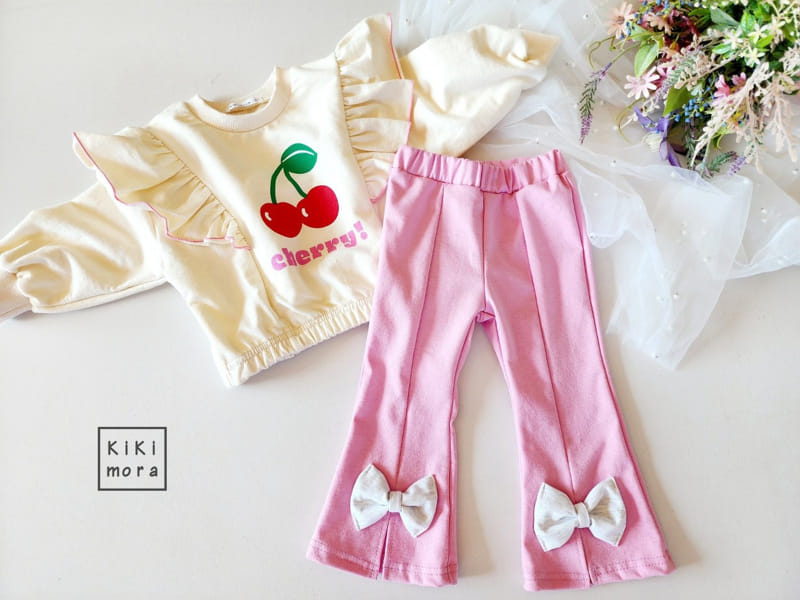 Kikimora - Korean Children Fashion - #littlefashionista - Fril Cherry Tee - 4