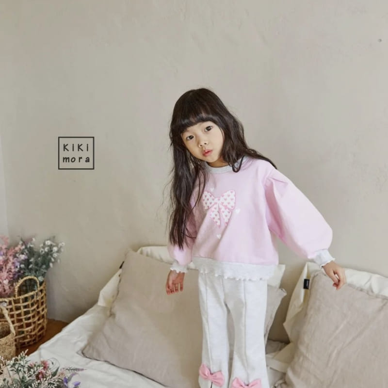 Kikimora - Korean Children Fashion - #prettylittlegirls - Ribbon Paint Sweatshirt