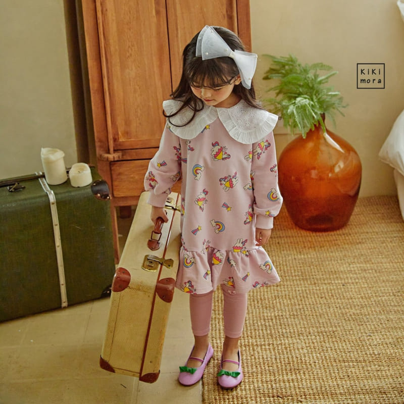 Kikimora - Korean Children Fashion - #prettylittlegirls - Unicorn Collar One-piece - 3