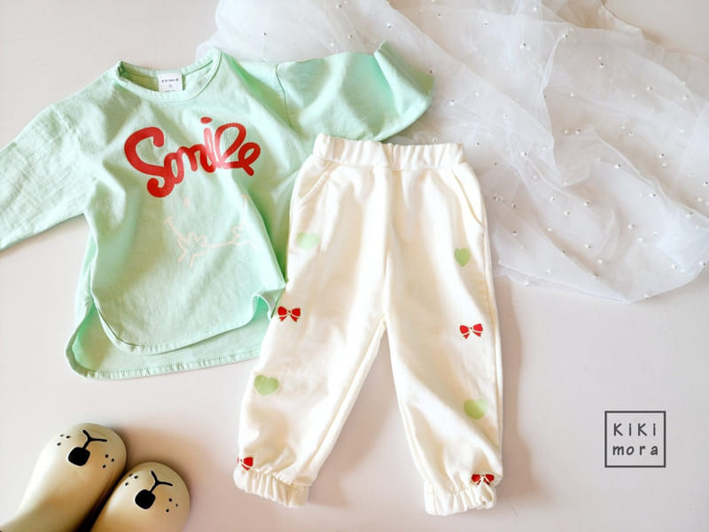Kikimora - Korean Children Fashion - #stylishchildhood - Heart Ribbon Pants - 11