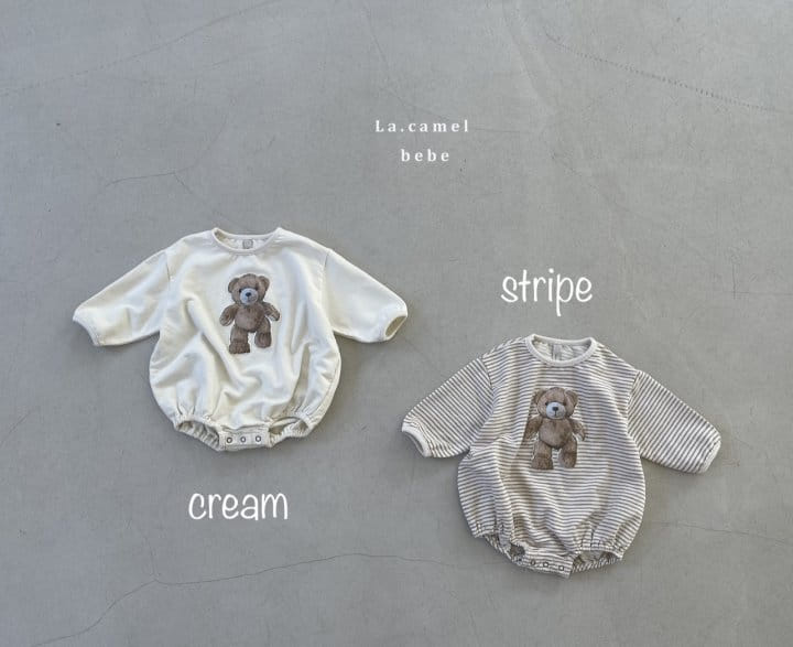 La Camel - Korean Baby Fashion - #babygirlfashion - Teddy Bodysuit - 9