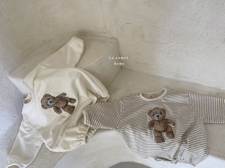 La Camel - Korean Baby Fashion - #smilingbaby - Teddy Bodysuit - 3