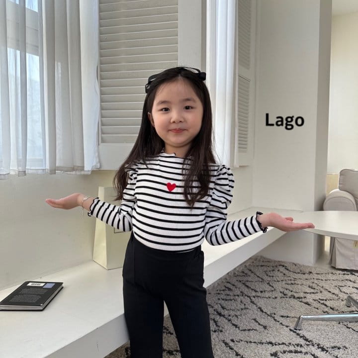 Lago - Korean Children Fashion - #Kfashion4kids - Check Ribbon Pants