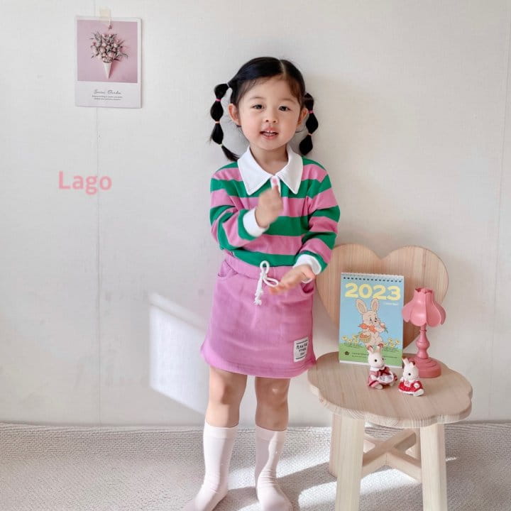 Lago - Korean Children Fashion - #Kfashion4kids - Pay Collar Tee - 9