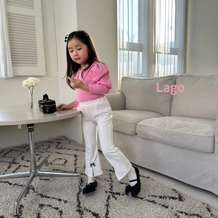 Lago - Korean Children Fashion - #childofig - Check Ribbon Pants - 9