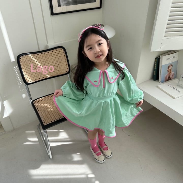 Lago - Korean Children Fashion - #stylishchildhood - Roa Collar One-piece - 4