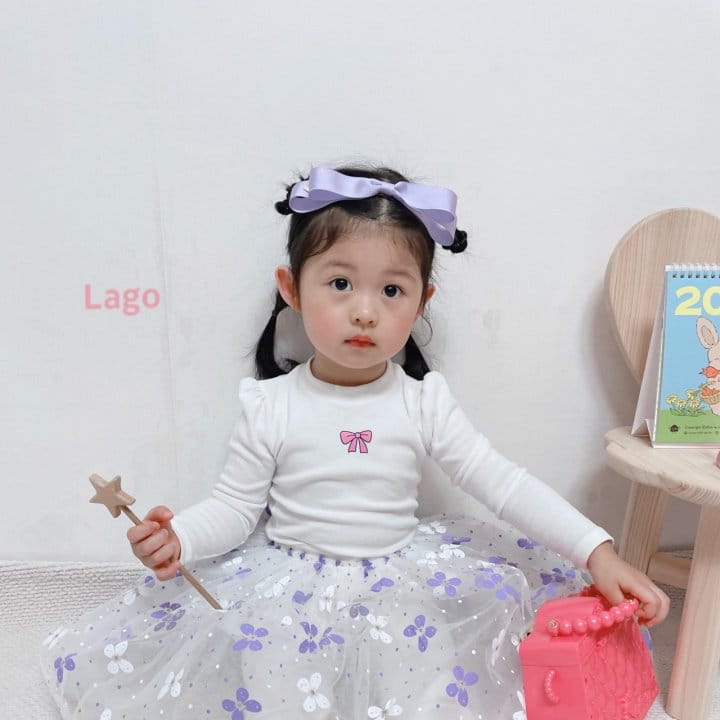 Lago - Korean Children Fashion - #childrensboutique - Ribbon Tee - 10