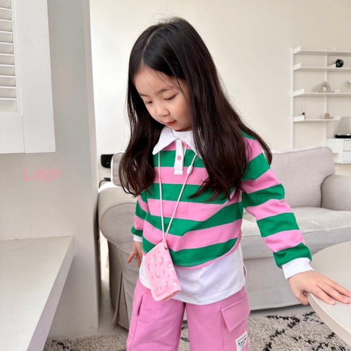 Lago - Korean Children Fashion - #childrensboutique - Pay Collar Tee - 2