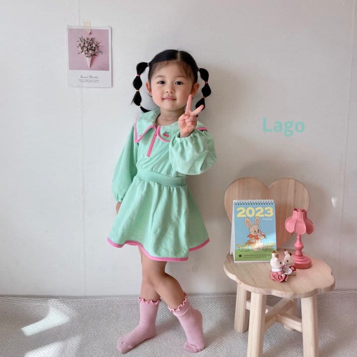 Lago - Korean Children Fashion - #designkidswear - Roa Collar One-piece - 6