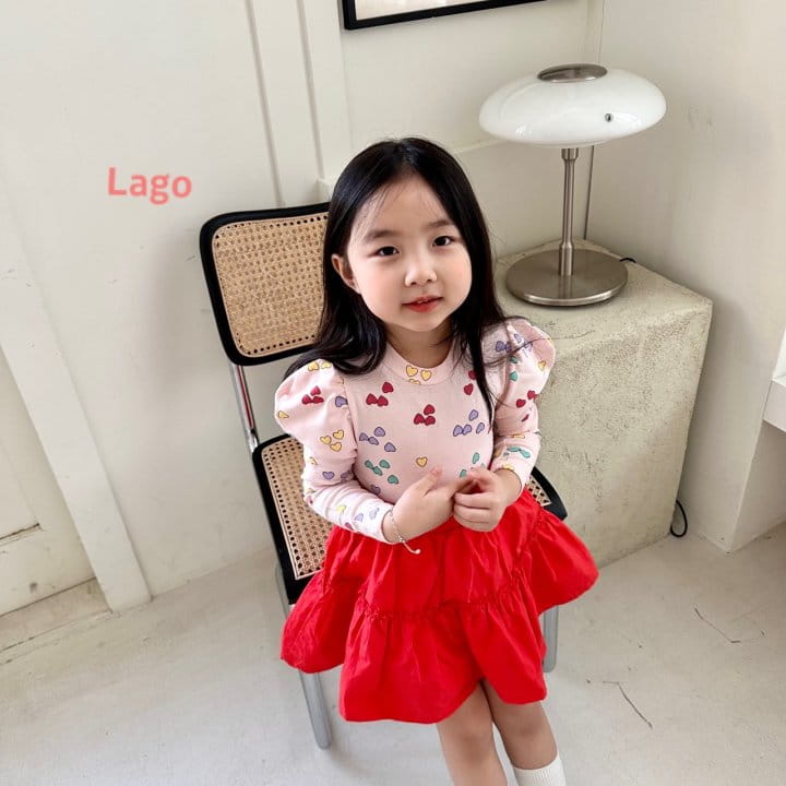 Lago - Korean Children Fashion - #designkidswear - Heart Puff Tee