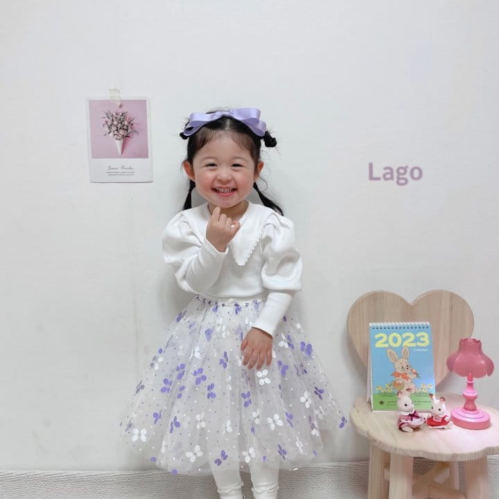 Lago - Korean Children Fashion - #discoveringself - Pure Mesh Skirt Leggings - 3