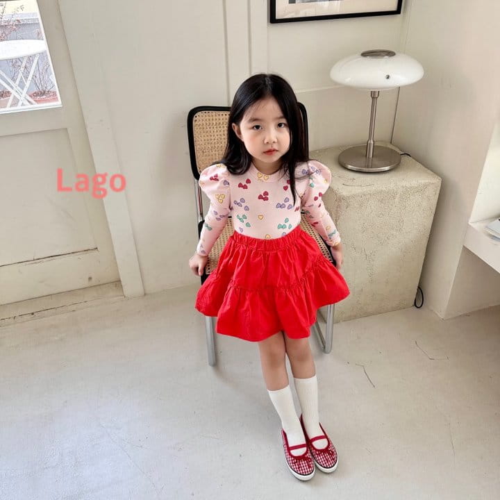 Lago - Korean Children Fashion - #discoveringself - Heart Puff Tee - 2
