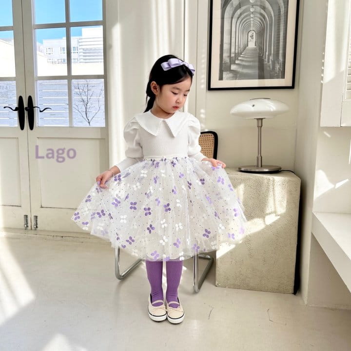 Lago - Korean Children Fashion - #fashionkids - Charlotte Lace Tee - 9