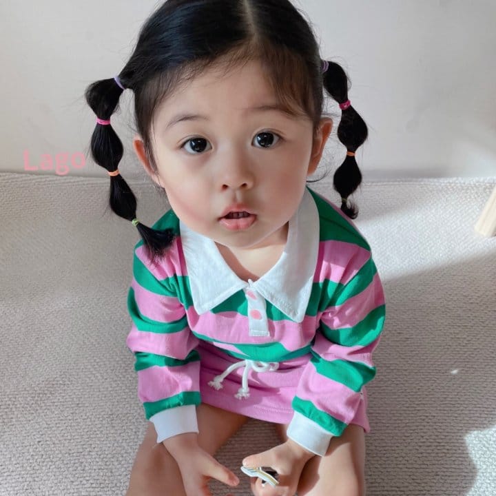 Lago - Korean Children Fashion - #fashionkids - Pay Collar Tee - 5