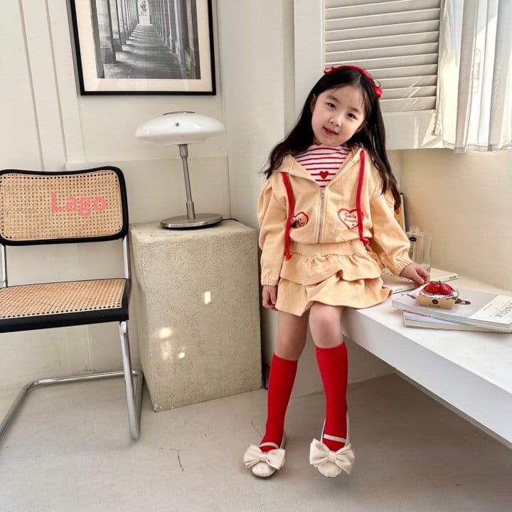 Lago - Korean Children Fashion - #kidsshorts - Loty Hoody Zip-up