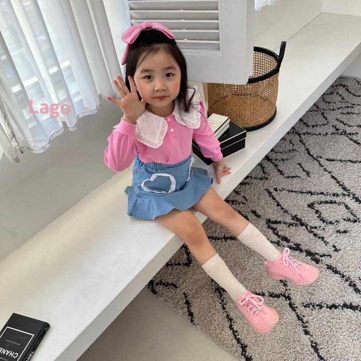 Lago - Korean Children Fashion - #kidsstore - Lace Heart Skirt - 11