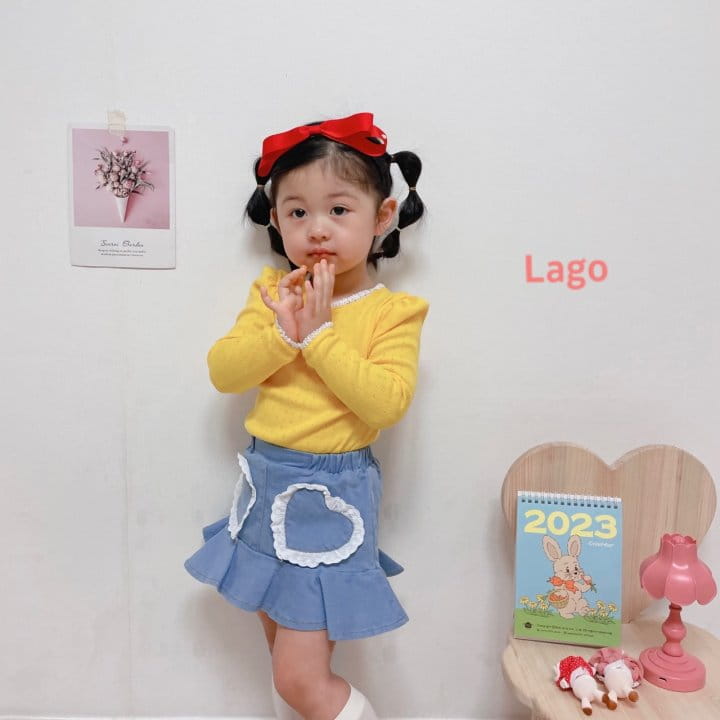 Lago - Korean Children Fashion - #kidsstore - Cellin Lace Tee - 12