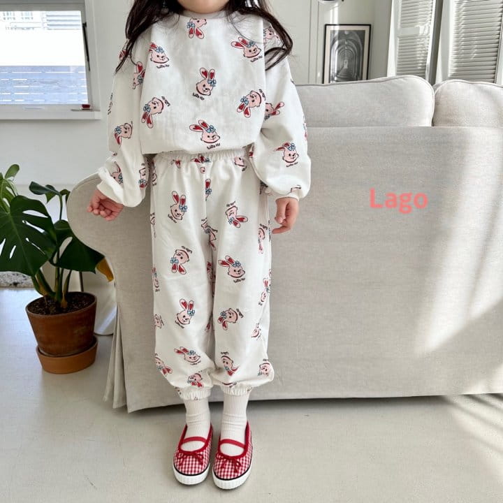 Lago - Korean Children Fashion - #kidsstore - Rabbit Top Bottom Set - 7