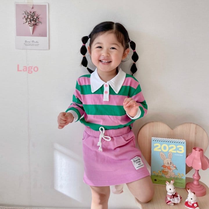Lago - Korean Children Fashion - #kidsstore - Pay Collar Tee - 7
