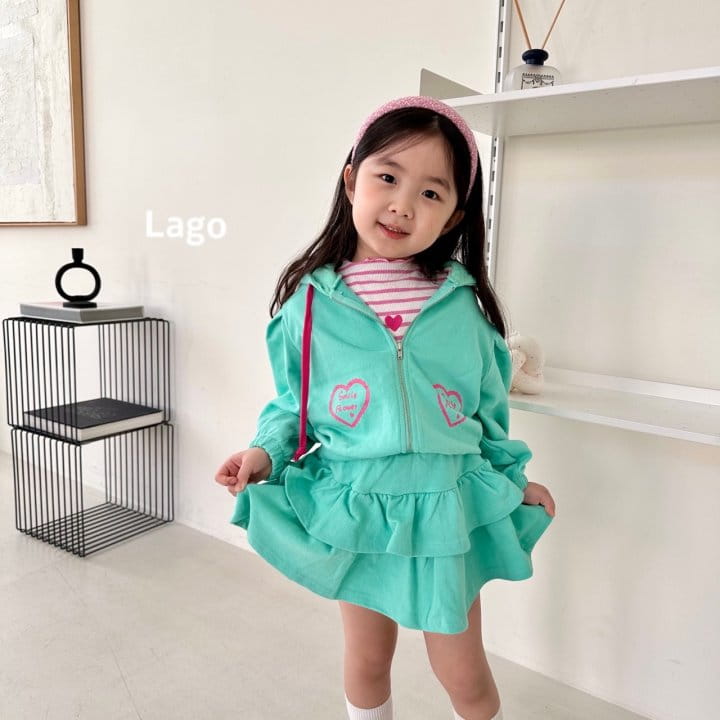 Lago - Korean Children Fashion - #kidzfashiontrend - Heart Stripes Tee - 7