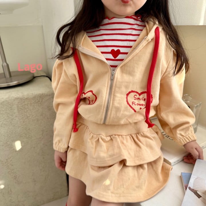 Lago - Korean Children Fashion - #littlefashionista - Heart Stripes Tee - 9