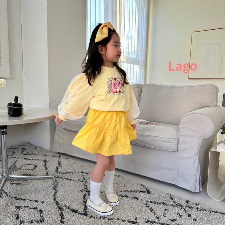 Lago - Korean Children Fashion - #magicofchildhood - Love Mesh Sweatshirt - 8