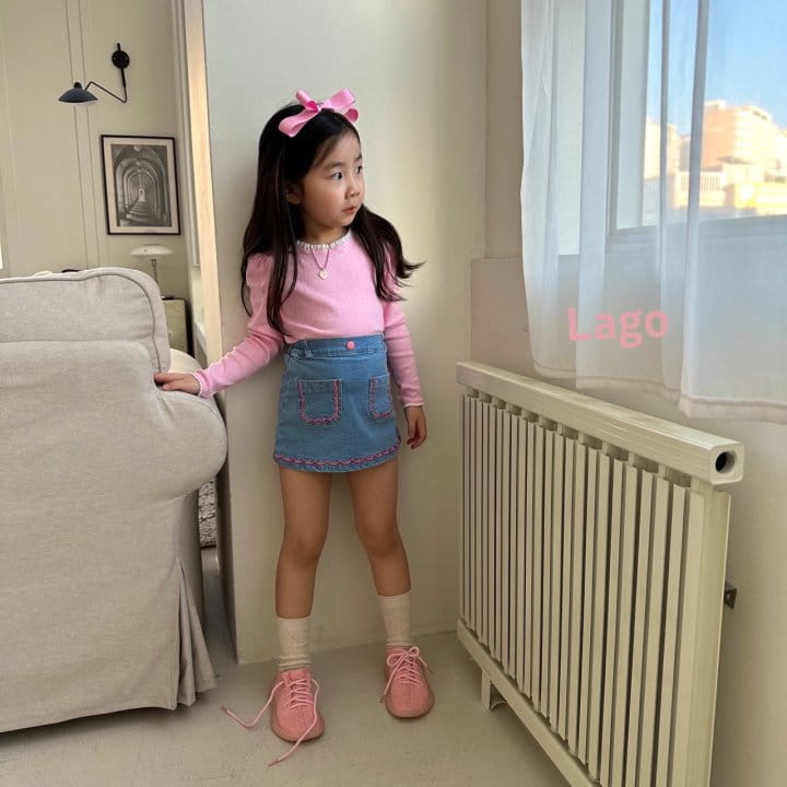 Lago - Korean Children Fashion - #magicofchildhood - Cellin Lace Tee - 2