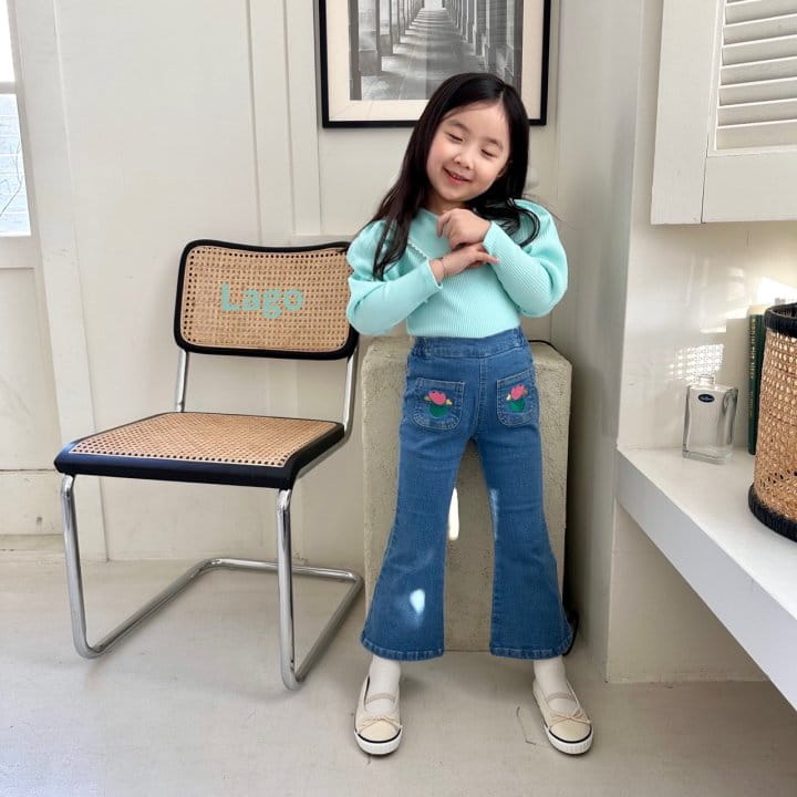 Lago - Korean Children Fashion - #magicofchildhood - Charlotte Lace Tee