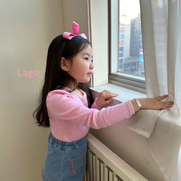 Lago - Korean Children Fashion - #minifashionista - Cellin Lace Tee - 3