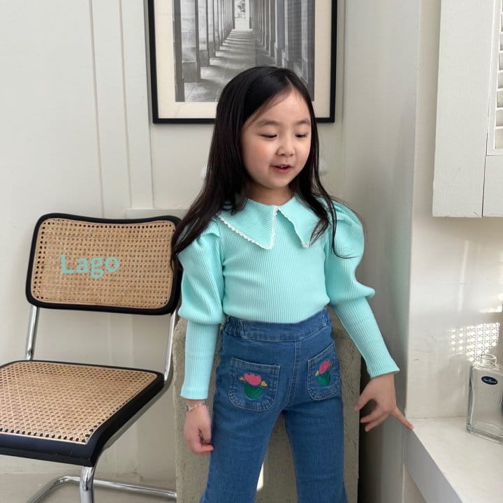 Lago - Korean Children Fashion - #minifashionista - Charlotte Lace Tee - 2