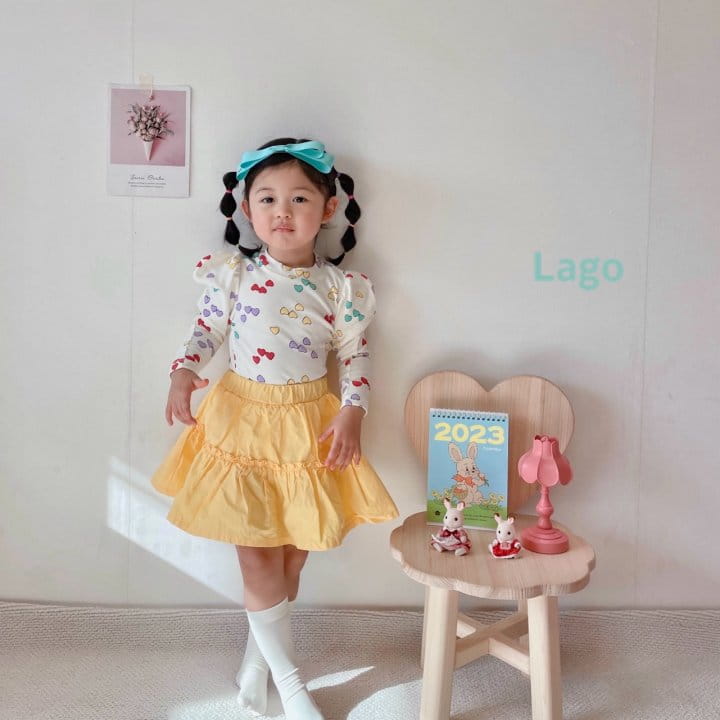 Lago - Korean Children Fashion - #minifashionista - Heart Puff Tee - 10