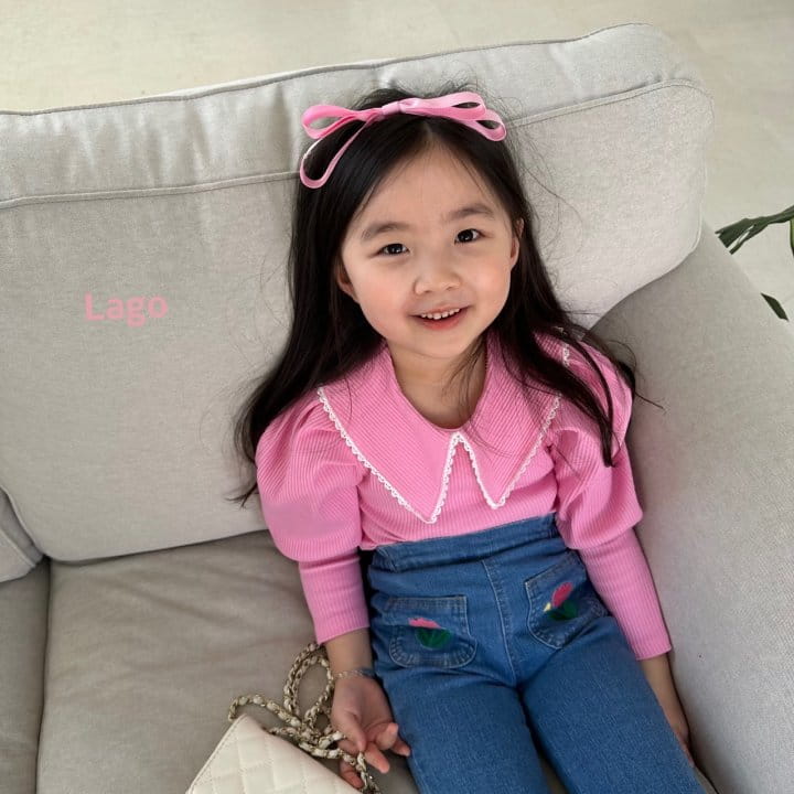 Lago - Korean Children Fashion - #prettylittlegirls - Charlotte Lace Tee - 3
