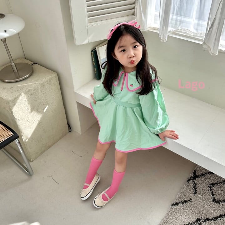 Lago - Korean Children Fashion - #stylishchildhood - Roa Collar One-piece - 3