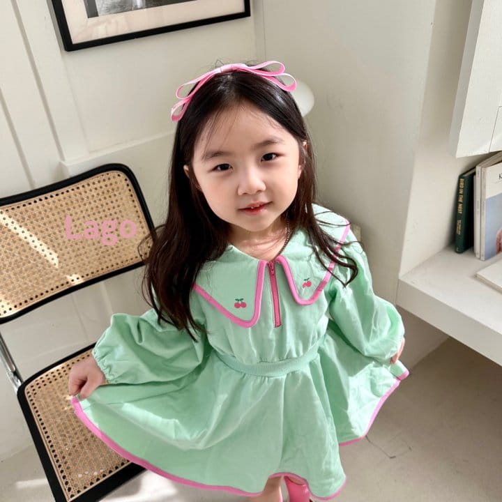 Lago - Korean Children Fashion - #toddlerclothing - Roa Collar One-piece - 2