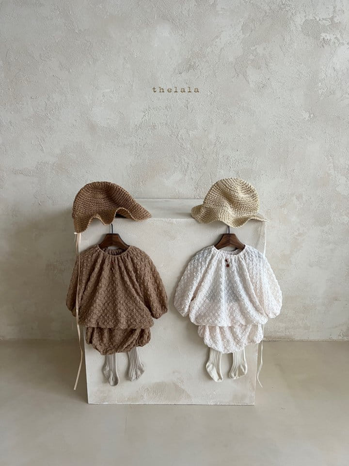 Lala - Korean Baby Fashion - #babyclothing - Mongle Top Bottom Set - 3