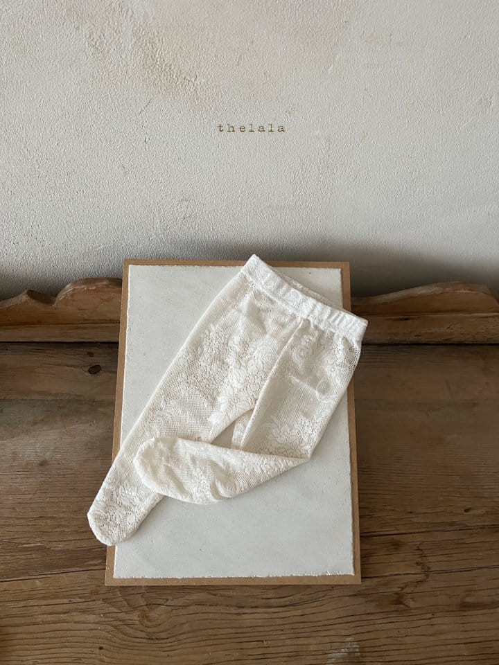 Lala - Korean Baby Fashion - #babyootd - Lace Foot Leggings - 6