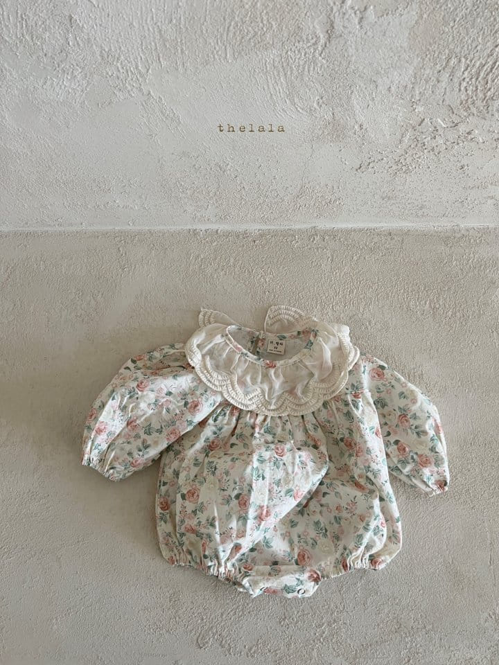 Lala - Korean Baby Fashion - #babyoutfit - Flower a Piece Bodysuit - 9