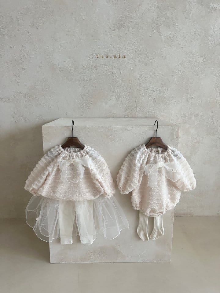 Lala - Korean Baby Fashion - #babyoutfit - Wafel Bodysuit - 6