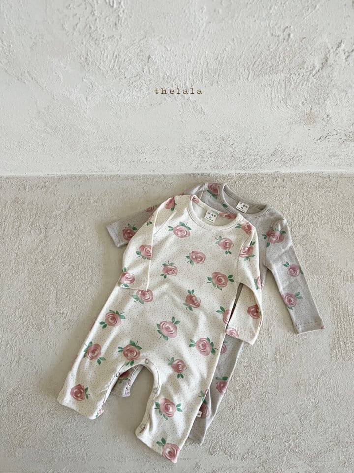 Lala - Korean Baby Fashion - #onlinebabyboutique - Big Rose Bodysuit - 9