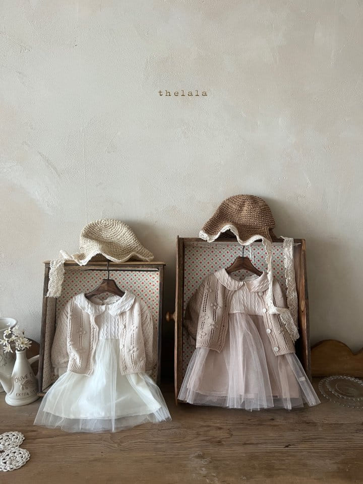 Lala - Korean Baby Fashion - #onlinebabyshop - Lace Latan Bonnet - 5