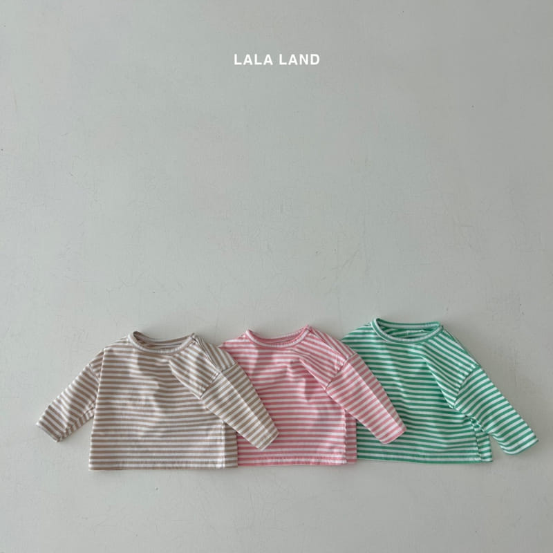 Lalaland - Korean Baby Fashion - #babyclothing - Bebe Stripes Tee - 2