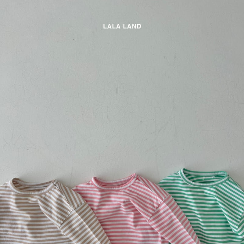 Lalaland - Korean Baby Fashion - #babyfashion - Bebe Stripes Tee - 3